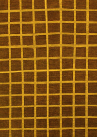 Checkered Yellow Modern Rug, abs1501yw