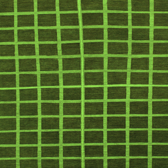 Square Checkered Green Modern Rug, abs1501grn