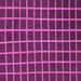 Square Machine Washable Checkered Purple Modern Area Rugs, wshabs1501pur