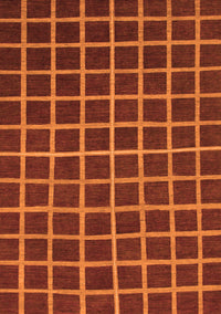 Checkered Orange Modern Rug, abs1501org