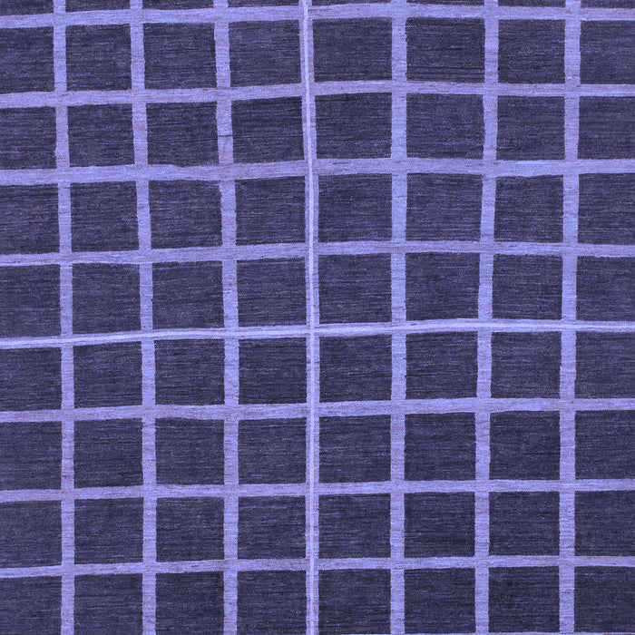 Checkered Blue Modern Rug, abs1501blu