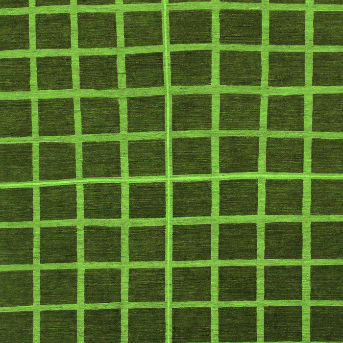 Checkered Green Modern Rug, abs1501grn