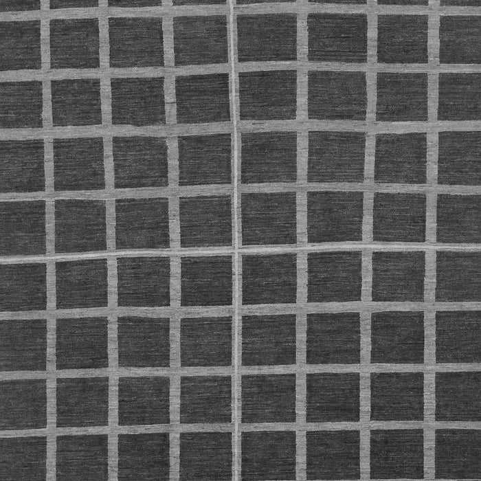 Machine Washable Checkered Gray Modern Rug, wshabs1501gry
