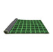 Sideview of Checkered Emerald Green Modern Rug, abs1501emgrn