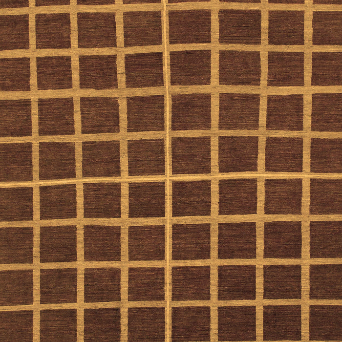 Checkered Brown Modern Rug, abs1501brn