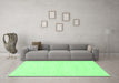 Machine Washable Solid Emerald Green Modern Area Rugs in a Living Room,, wshabs1502emgrn