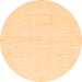 Round Solid Orange Modern Rug, abs1502org