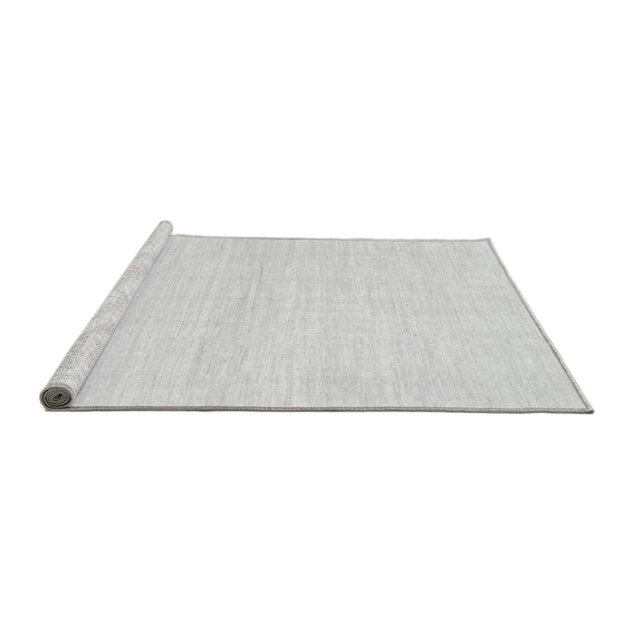 Sideview of Machine Washable Solid Gray Modern Rug, wshabs1502gry