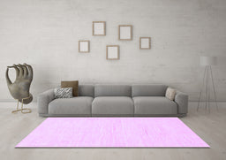 Machine Washable Solid Purple Modern Area Rugs in a Living Room, wshabs1502pur