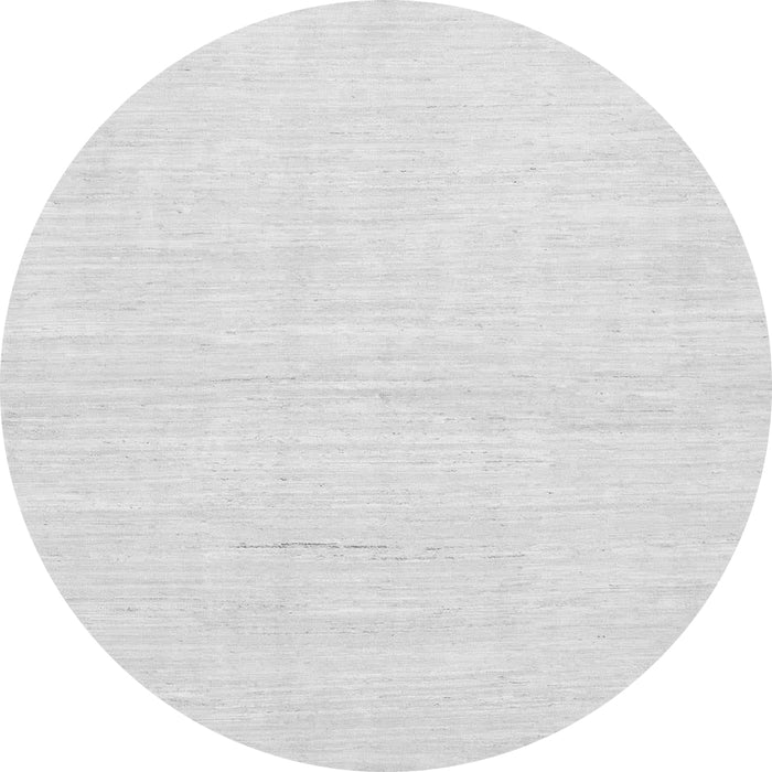 Round Solid Gray Modern Rug, abs1502gry