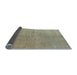 Sideview of Abstract Light Blue Modern Rug, abs1503lblu