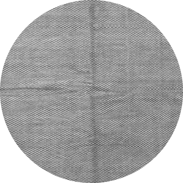 Round Abstract Gray Modern Rug, abs1503gry