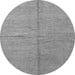 Round Abstract Gray Modern Rug, abs1503gry