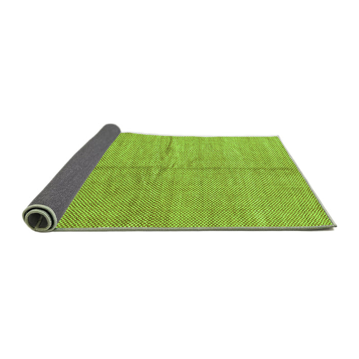 Sideview of Abstract Green Modern Rug, abs1503grn