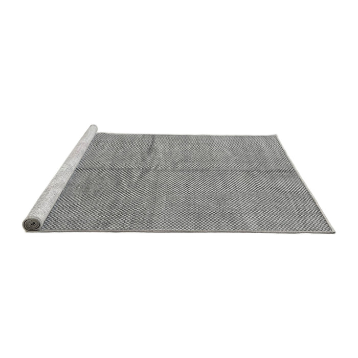 Sideview of Machine Washable Abstract Gray Modern Rug, wshabs1503gry
