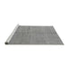 Sideview of Machine Washable Abstract Gray Modern Rug, wshabs1503gry