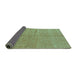 Sideview of Abstract Turquoise Modern Rug, abs1503turq