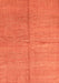 Machine Washable Abstract Orange Modern Area Rugs, wshabs1503org