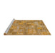 Sideview of Machine Washable Abstract Yellow Rug, wshabs1504