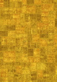 Patchwork Yellow Transitional Rug, abs1504yw