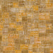 Square Abstract Yellow Patchwork Rug, abs1504