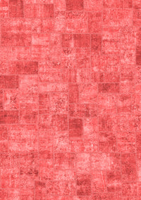 Patchwork Red Transitional Rug, abs1504red