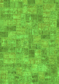 Patchwork Green Transitional Rug, abs1504grn