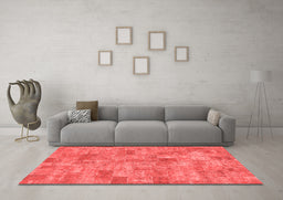 Transitional Red Washable Rugs