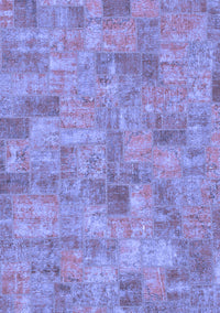 Patchwork Blue Transitional Rug, abs1504blu