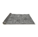 Sideview of Patchwork Gray Transitional Rug, abs1504gry