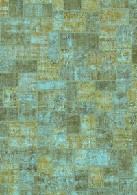 Patchwork Light Blue Transitional Rug, abs1504lblu