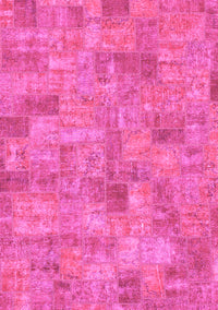 Patchwork Pink Transitional Rug, abs1504pnk