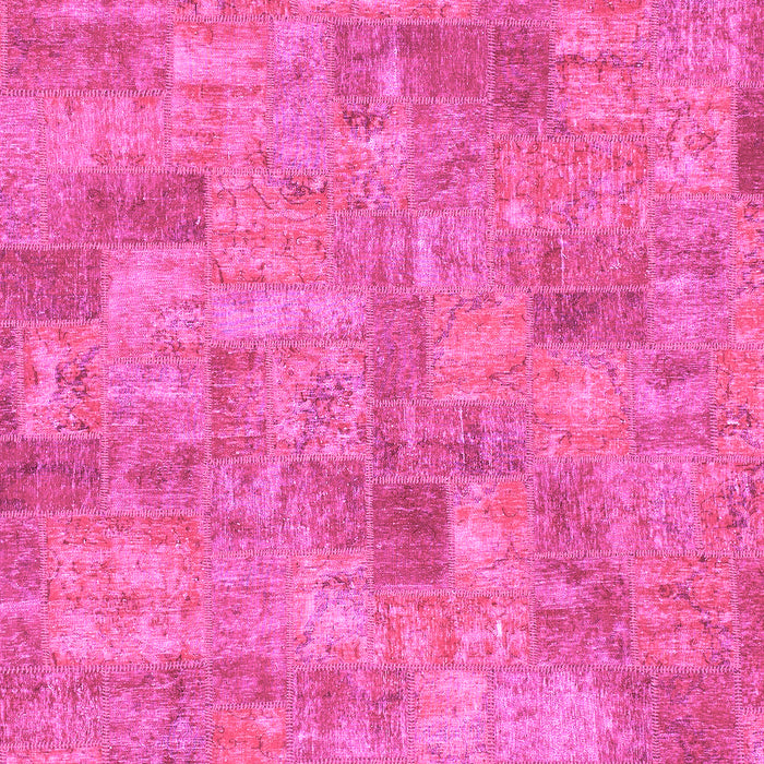 Patchwork Pink Transitional Rug, abs1504pnk