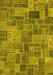 Patchwork Yellow Transitional Rug, abs1505yw