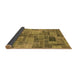 Sideview of Patchwork Brown Transitional Rug, abs1505brn