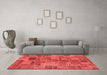 Transitional Red Washable Rugs