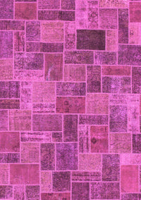 Patchwork Pink Transitional Rug, abs1505pnk