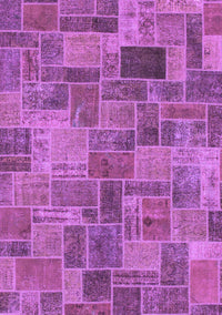 Patchwork Purple Transitional Rug, abs1505pur