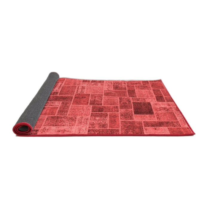 Patchwork Red Transitional Area Rugs