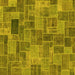 Square Patchwork Yellow Transitional Rug, abs1505yw