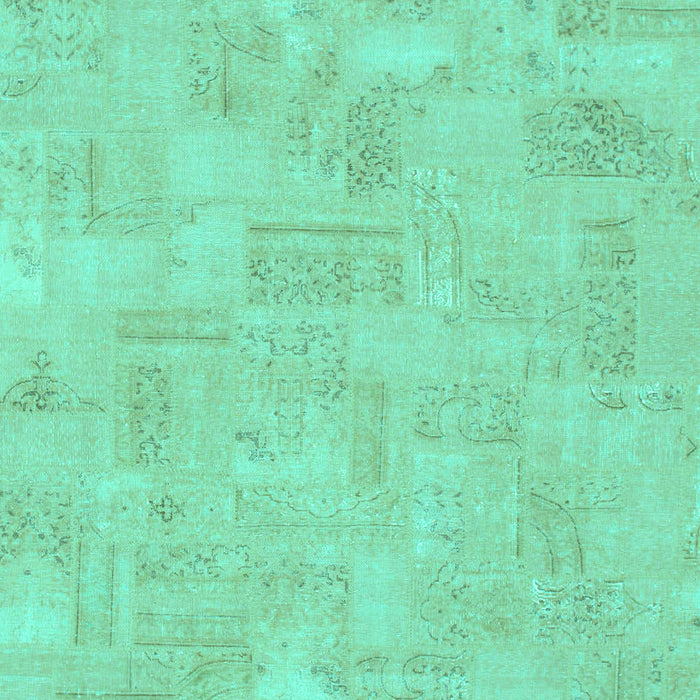 Machine Washable Abstract Turquoise Modern Area Rugs, wshabs1506turq