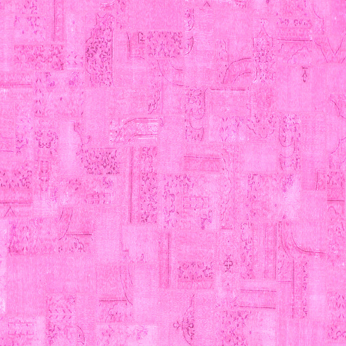 Square Abstract Pink Modern Rug, abs1506pnk