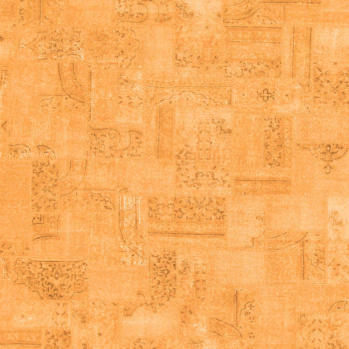 Machine Washable Abstract Orange Modern Area Rugs, wshabs1506org