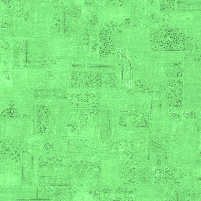 Machine Washable Abstract Emerald Green Modern Area Rugs, wshabs1506emgrn