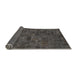 Sideview of Abstract Carbon Gray Persian Rug, abs1507