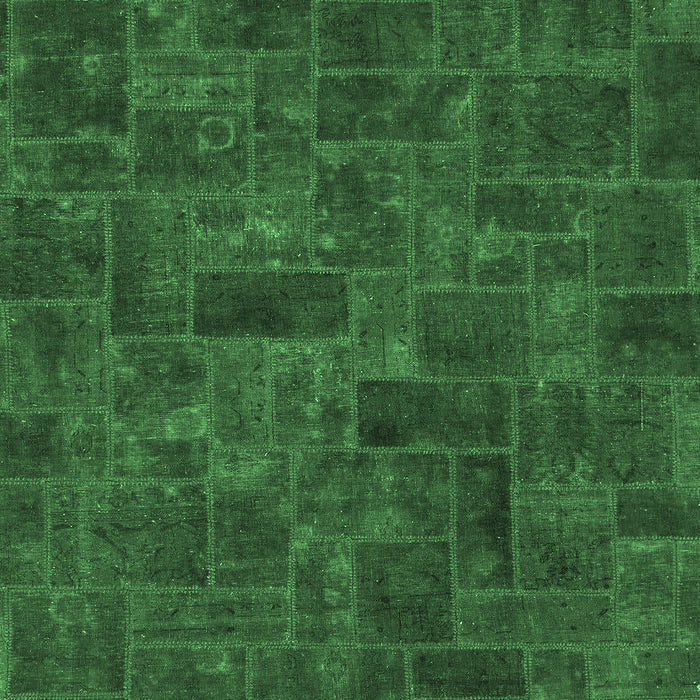 Machine Washable Persian Emerald Green Bohemian Area Rugs, wshabs1507emgrn