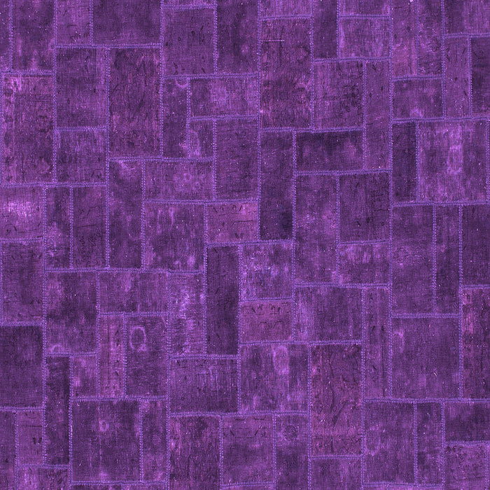 Square Machine Washable Persian Purple Bohemian Area Rugs, wshabs1507pur