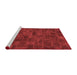 Bohemian Red Washable Rugs