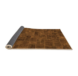 Sideview of Persian Orange Bohemian Rug, abs1507org