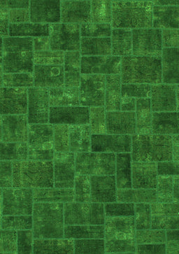 Persian Green Bohemian Rug, abs1507grn